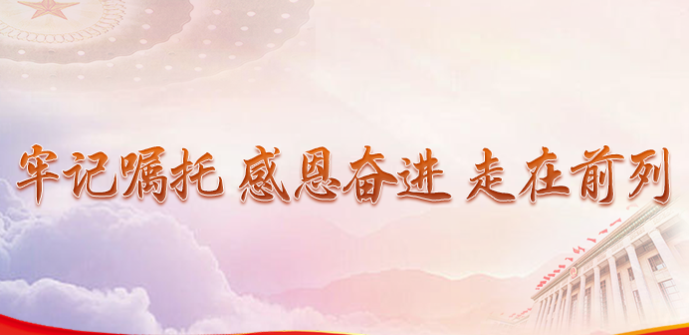 牢記囑托 感恩奮進 走在前列
